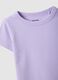 Purple girl's t-shirt in cotton blend regular fit_2