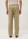 Beige pure cotton carrot-fit chino trousers_2