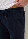 Blue pyjama shorts in pure cotton regular fit_3
