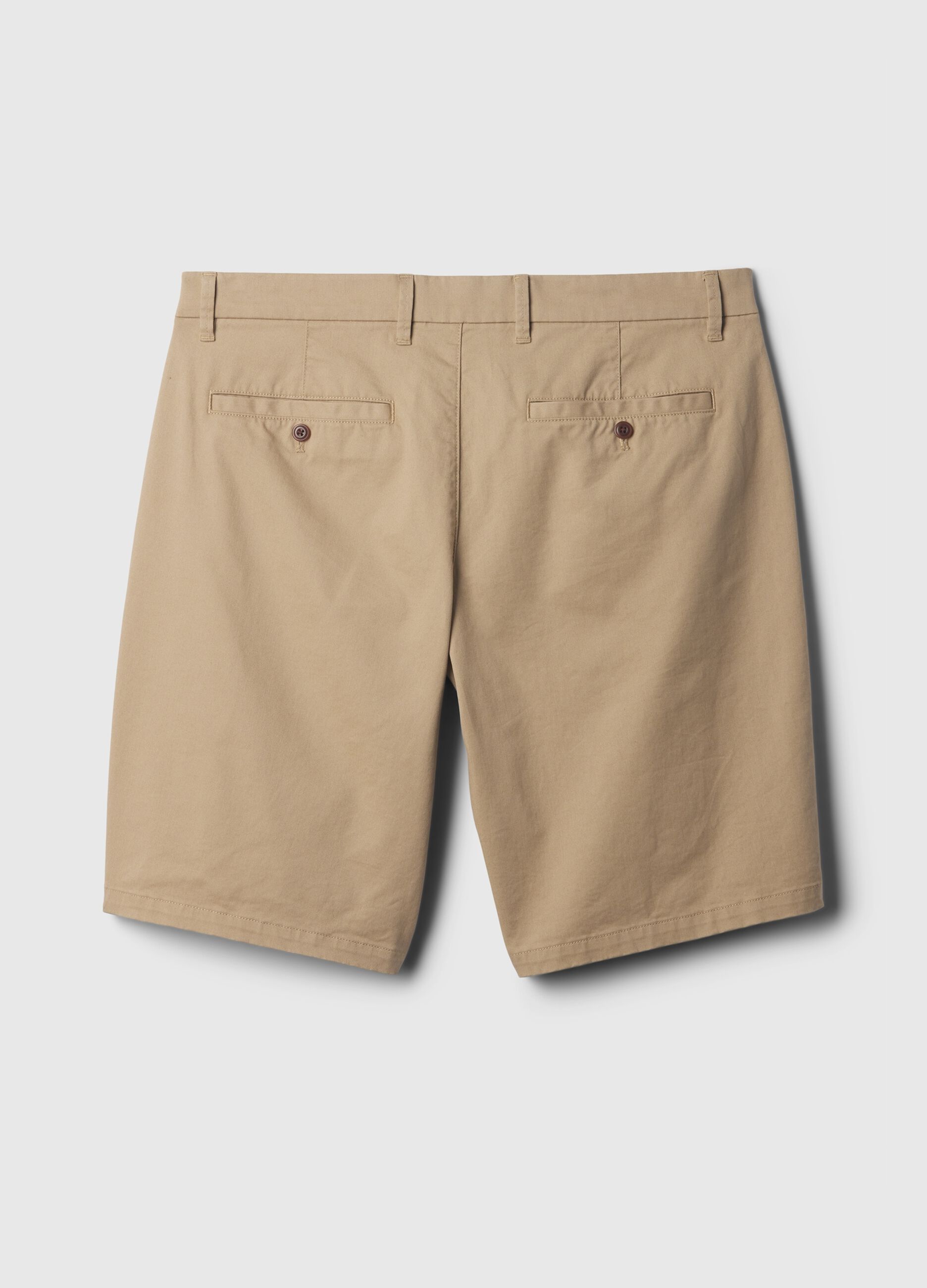 Relaxed-fit Bermuda shorts in stretch cotton
