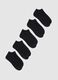 Multipack of black short cotton blend socks with regular fit_0