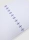 Purple notebook with lined pages in rigid cardboard with spiral_1