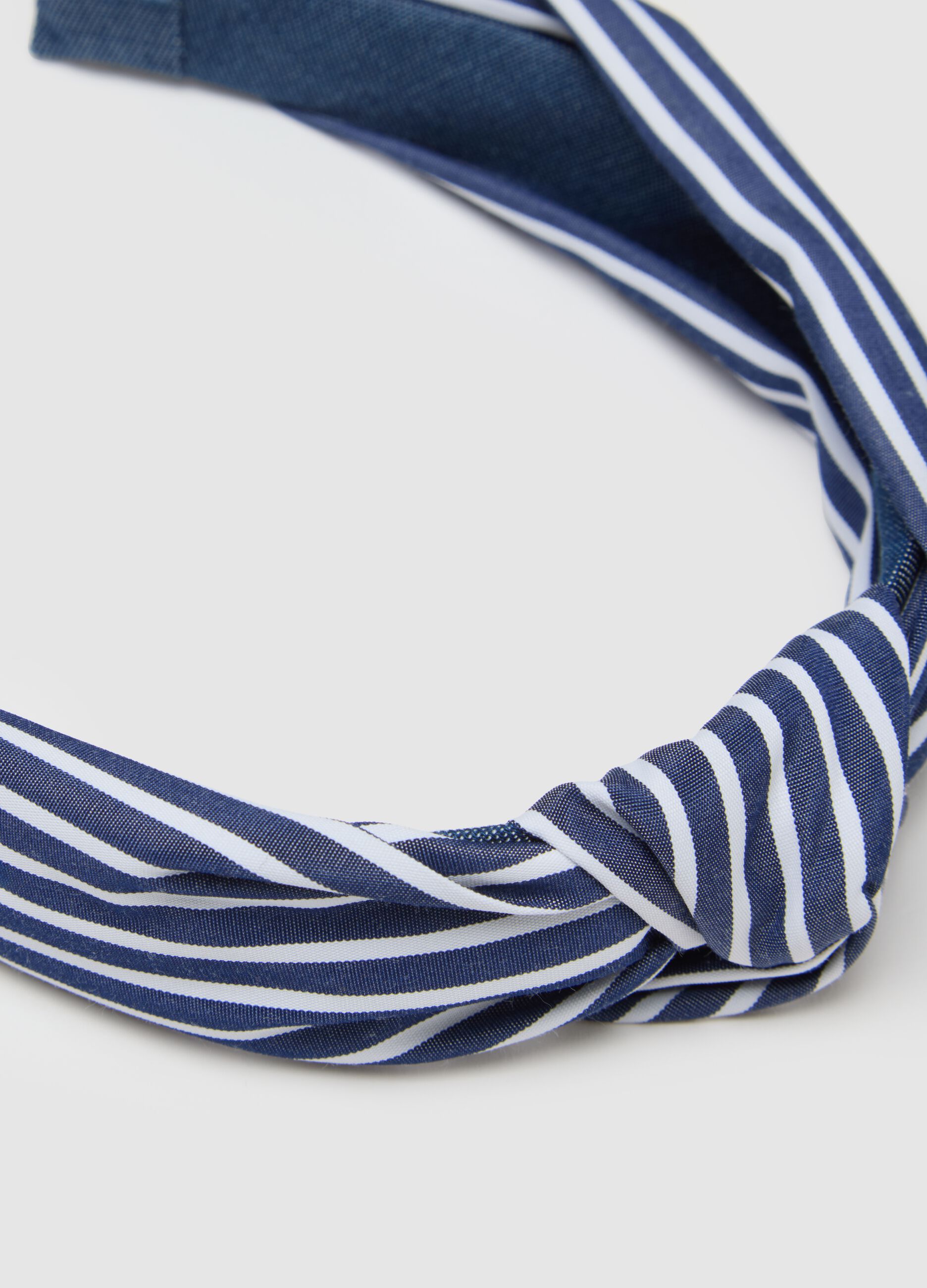 Multicolour striped pure cotton hairband