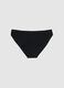 Girls' black cotton stretch regular fit briefs_1