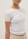 Girls&rsquo; white stretch cotton T-shirt, regular fit_2