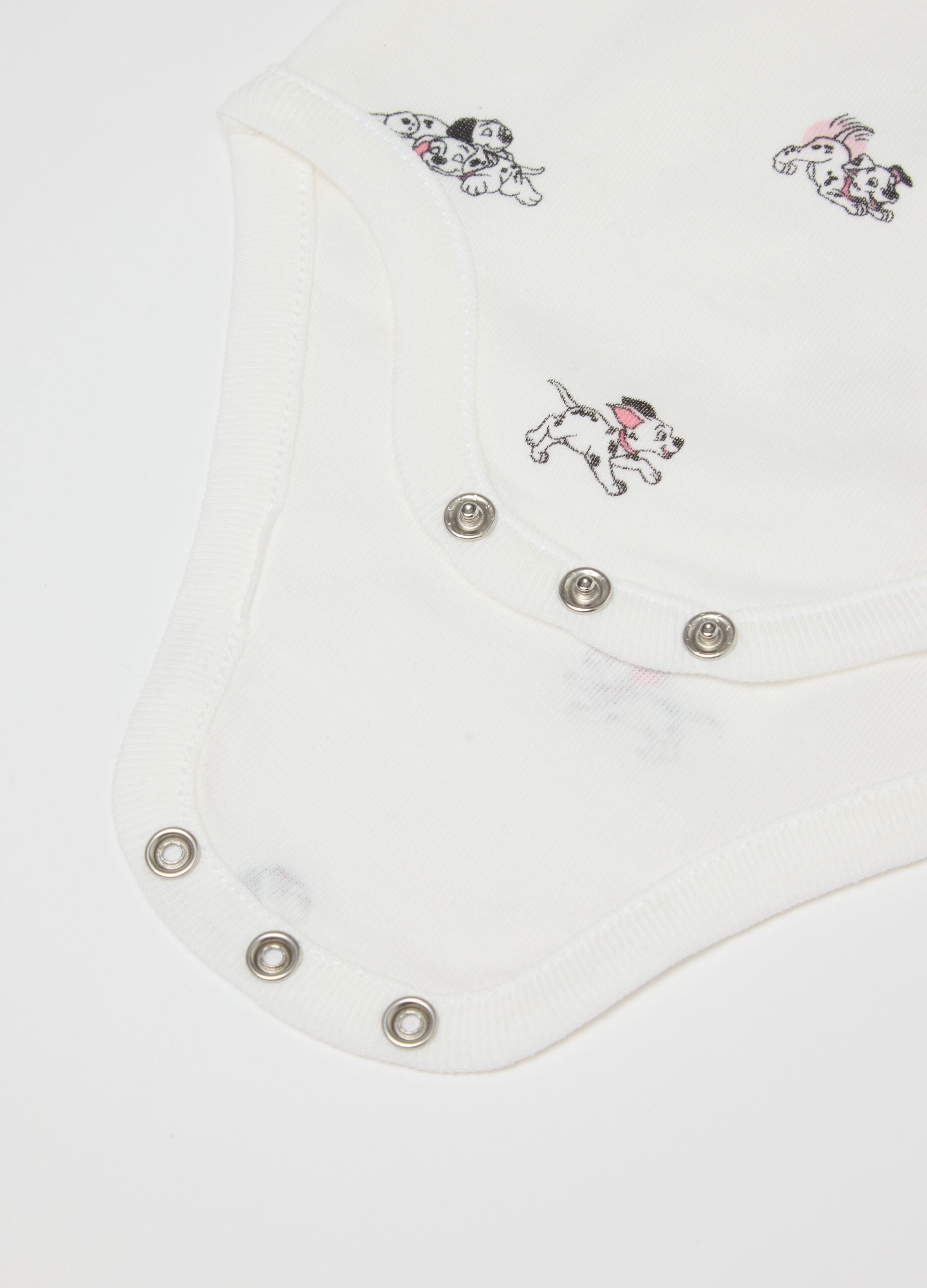 Multicolour baby girl's bodysuit twin pack in pure cotton with prints