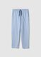 Multicolour striped pure cotton pyjama shorts regular fit_4