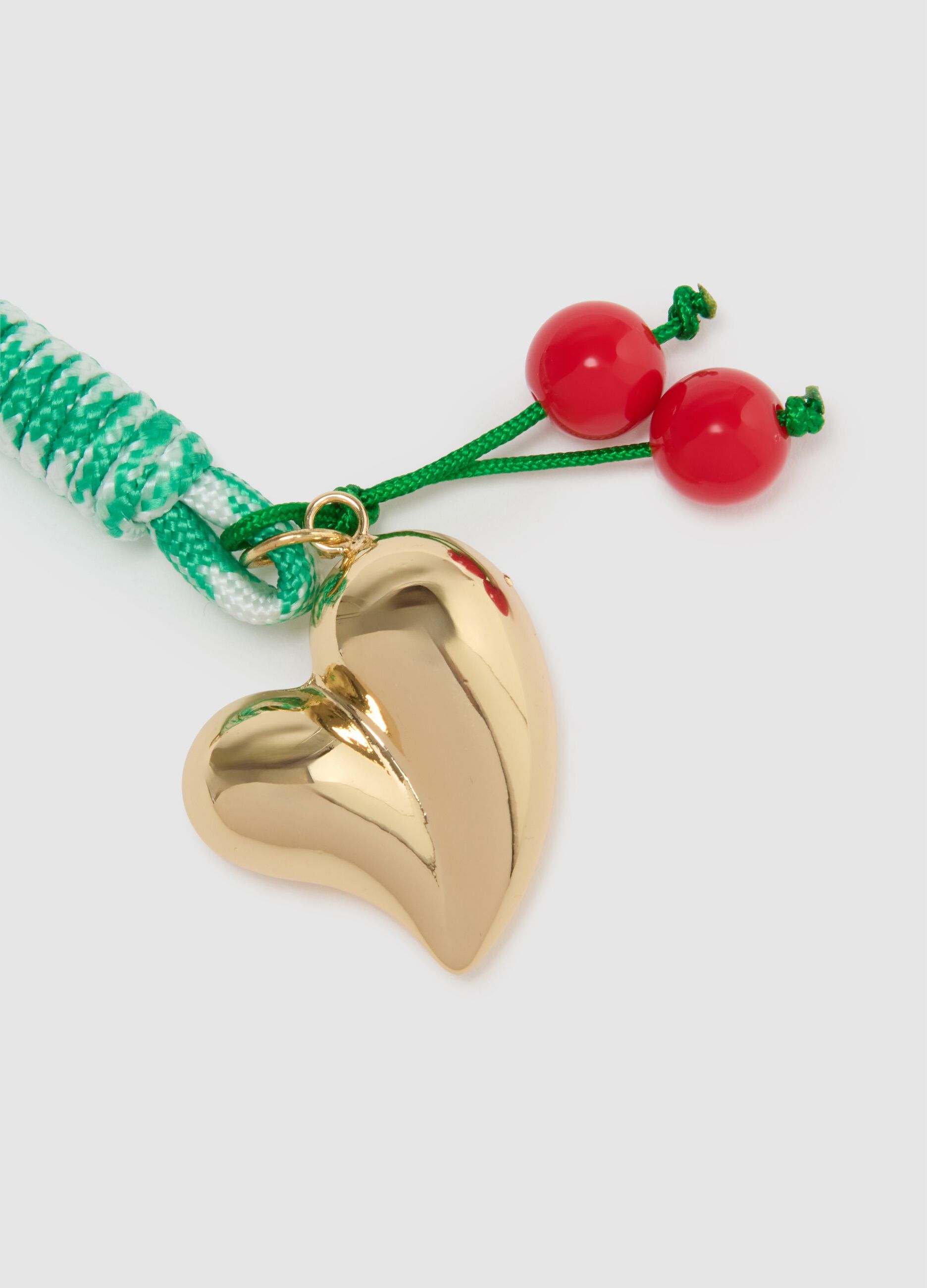 Multicolour Keyring with Charms