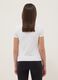 Girls' regular fit white pure cotton T-shirt with phrase_1