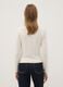 White long-sleeved stretch viscose T-shirt_3