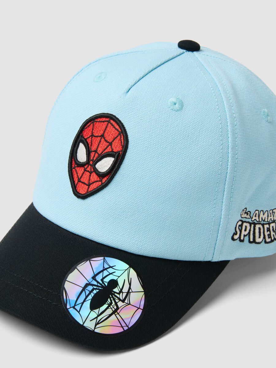 Multicolour pure cotton children's hat with Spiderman_2