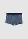 Elasticated cotton boxers with multicolour stripes for boys_0