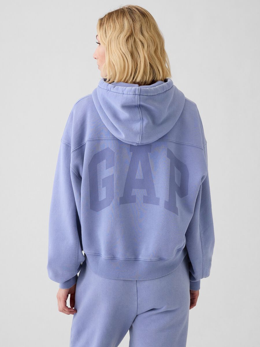 Felpa oversize con cappuccio e logo GAP_2
