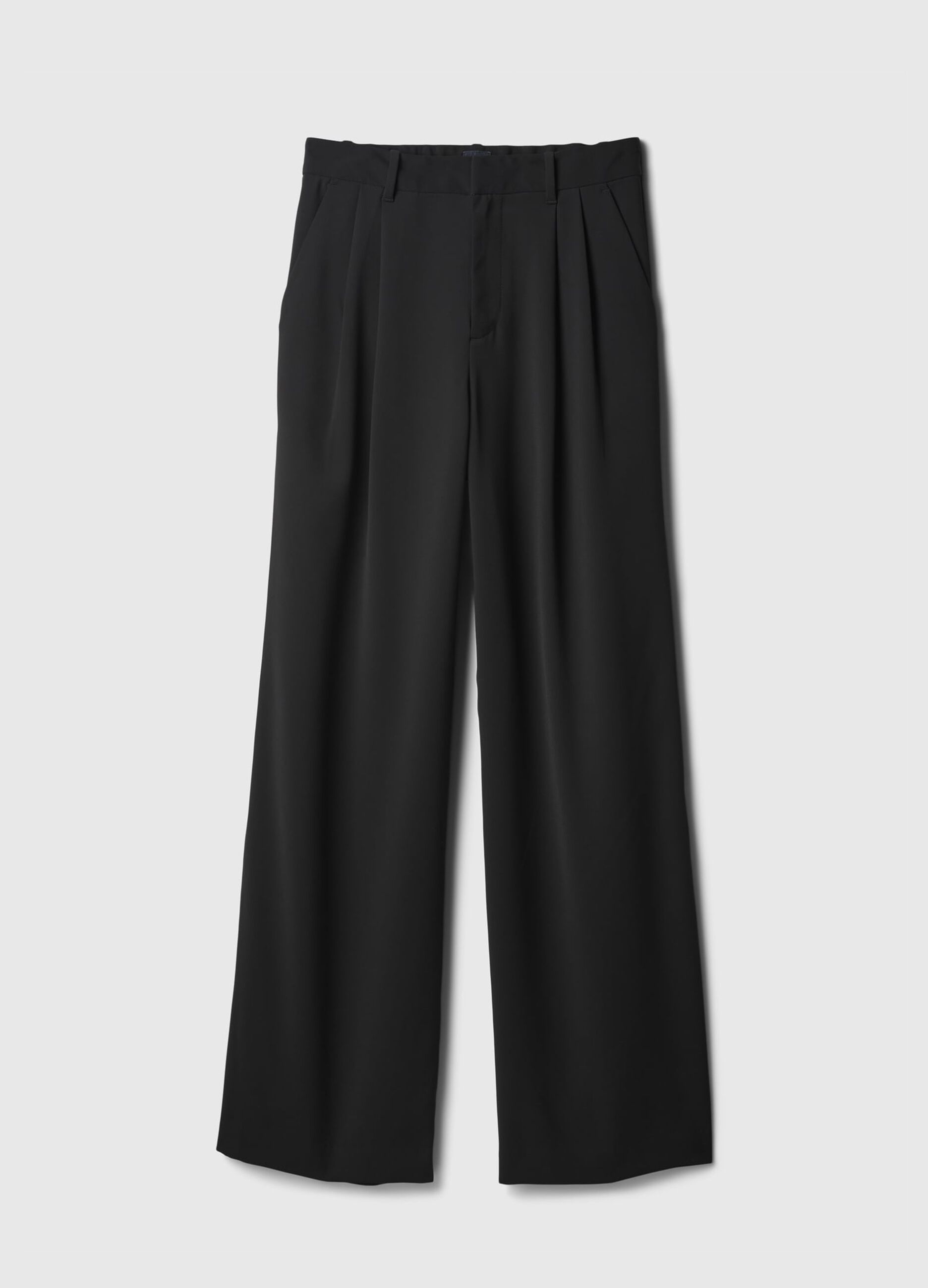 Pantaloni a palazzo a vita alta con pinces