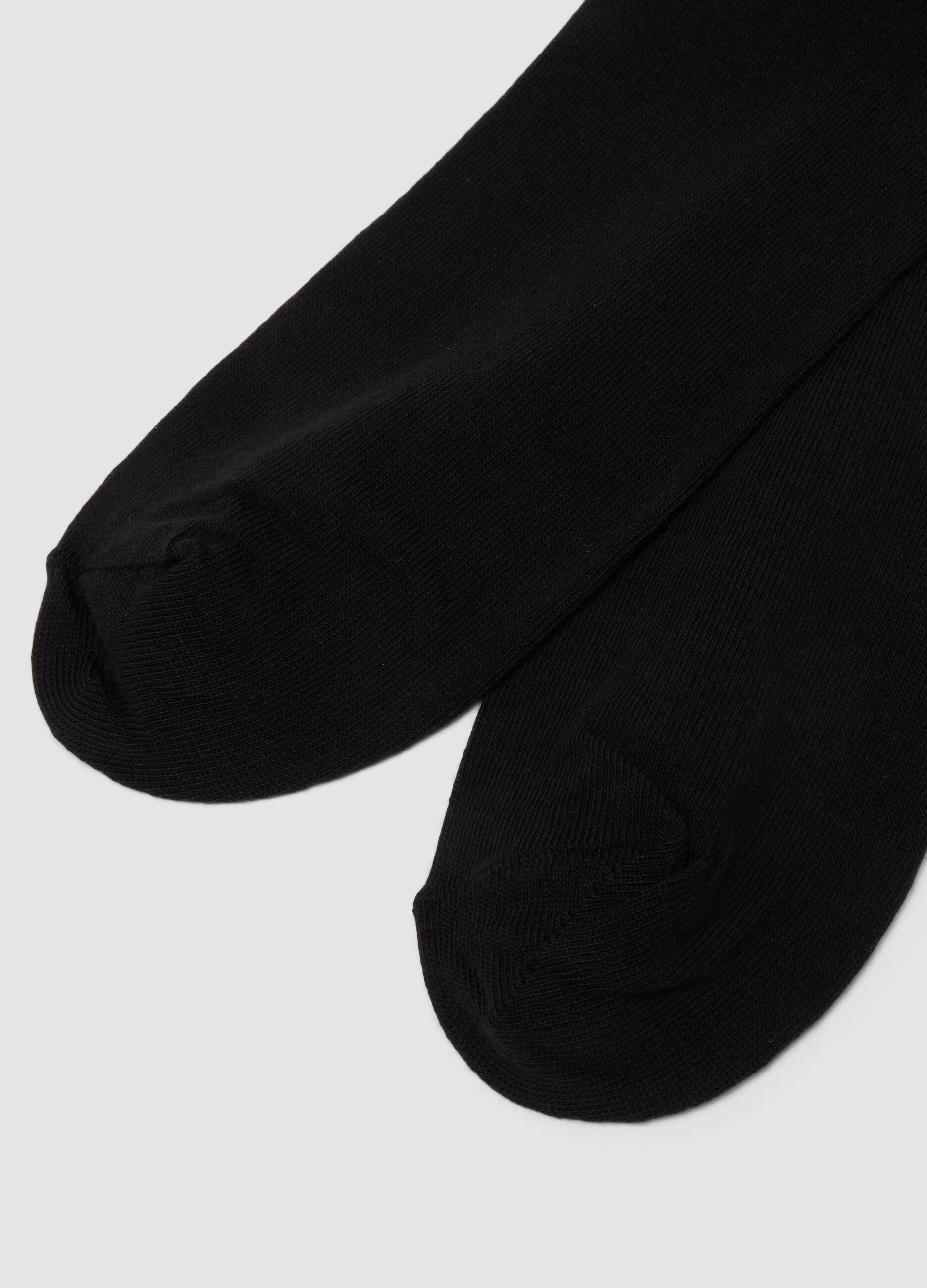 Bipack di calze midi multicolor in cotone elasticizzato