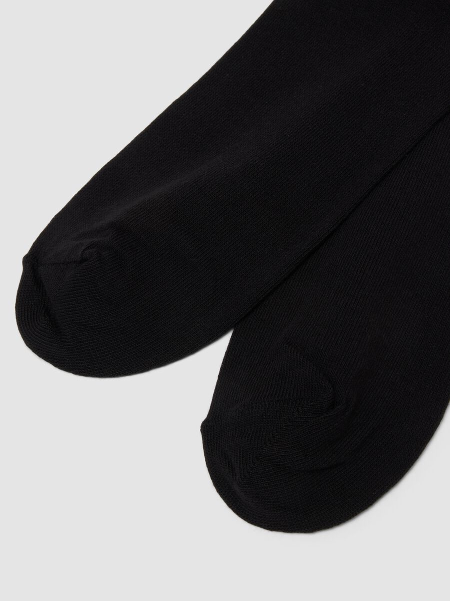 Bipack di calze midi multicolor in cotone elasticizzato_1