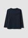 Blue organic cotton crew-neck T-shirt for boys, regular fit_1