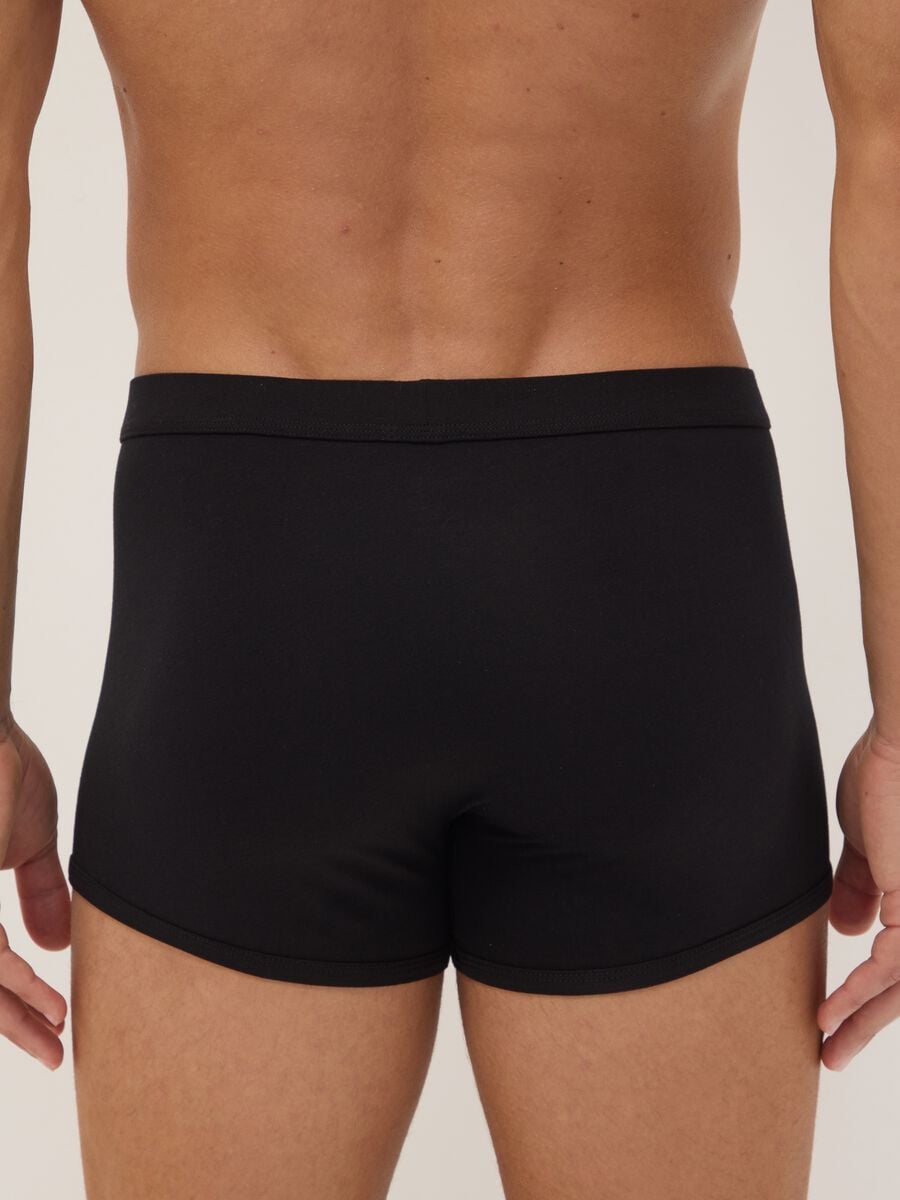 Tripack di boxer neri in cotone extrafine elasticizzato_2