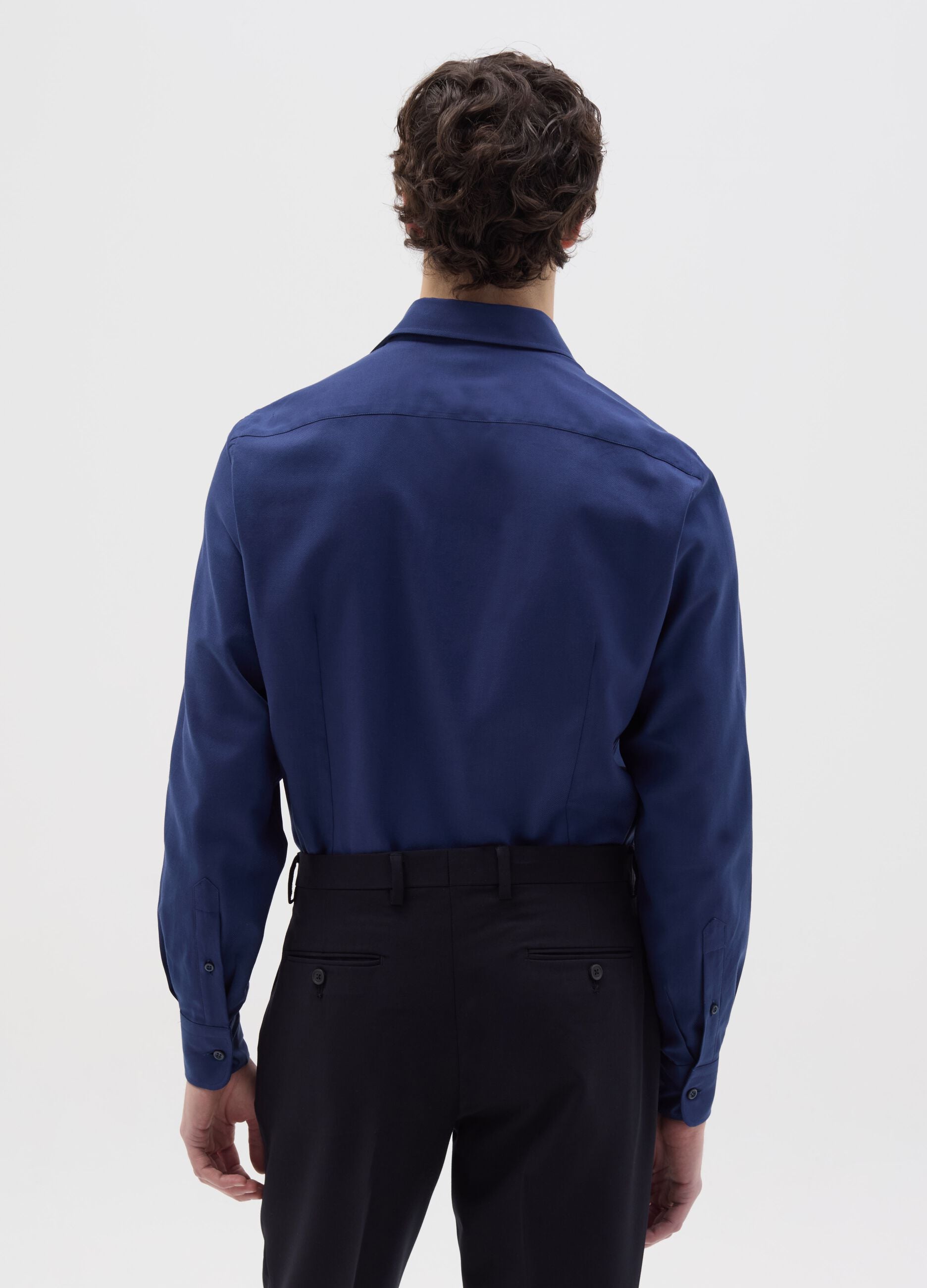 Camicia slim fit easy iron tinta unita
