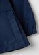 Blue regular fit children's jacket with hood and zip_3
