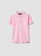 Pink organic cotton polo shirt, regular fit_4