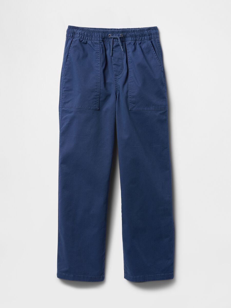 Children's blue long trousers_4