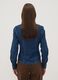 Blue slim-fit stretch cotton denim shirt_3