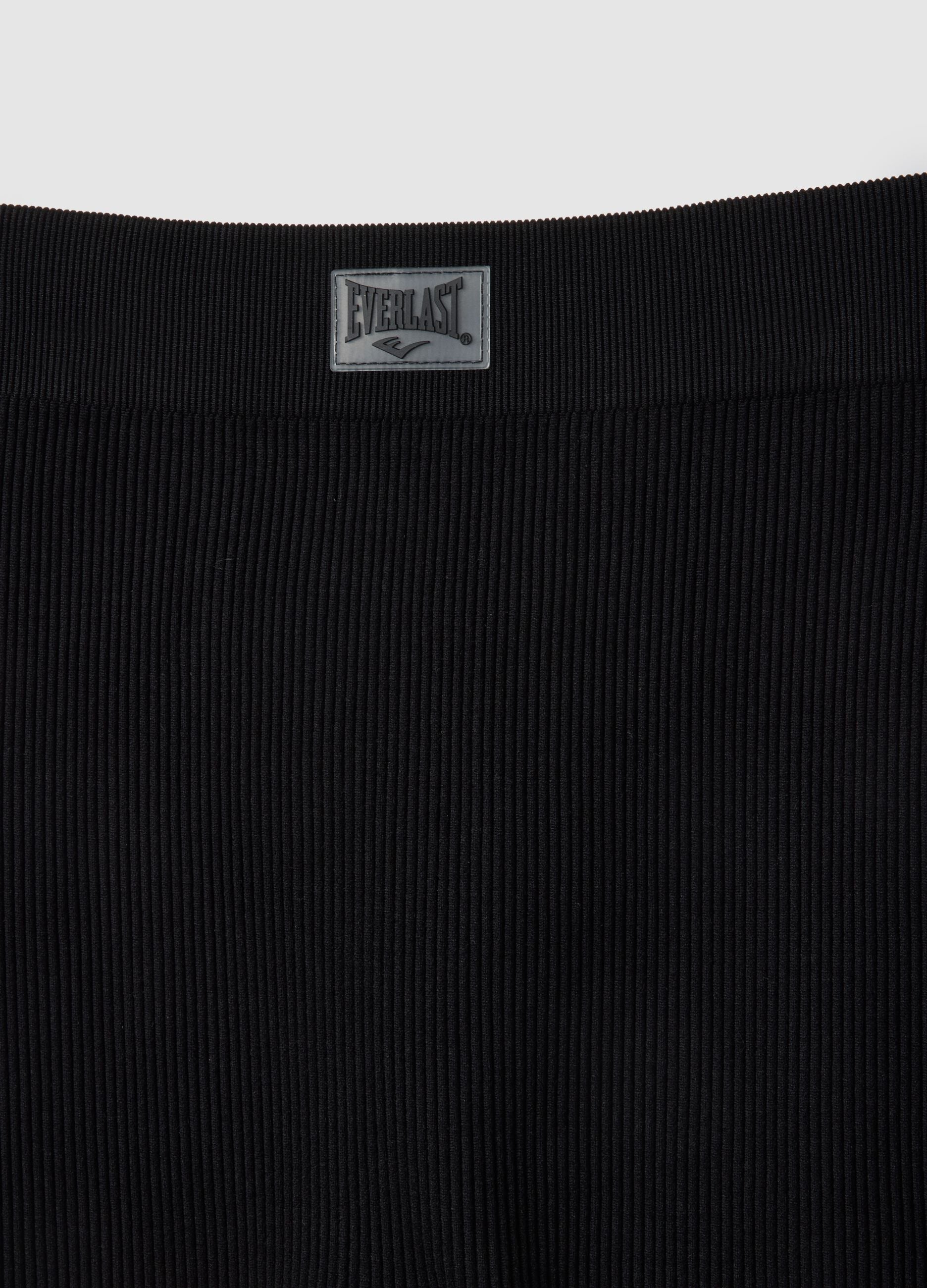 Slim Fit Black Long Sports Leggings