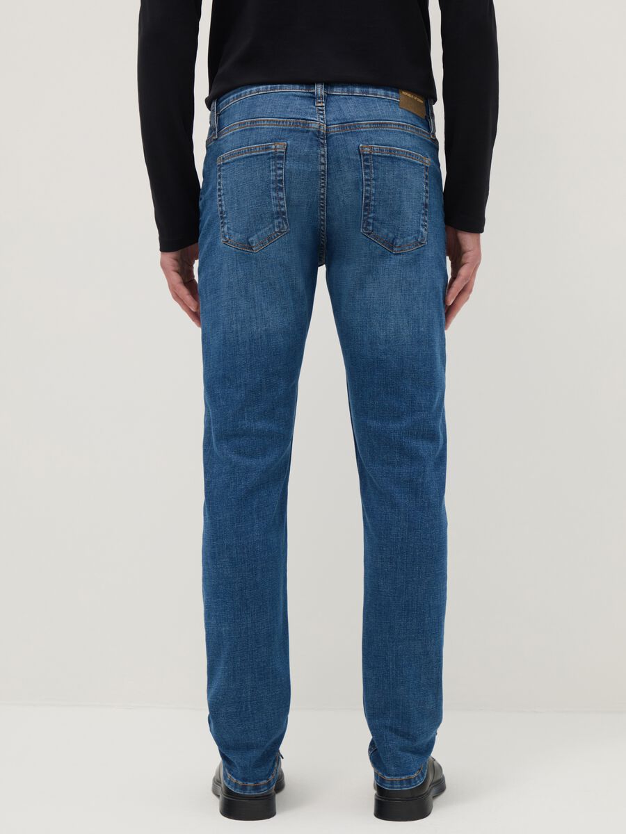 Slim fit stretch cotton blue jeans_2