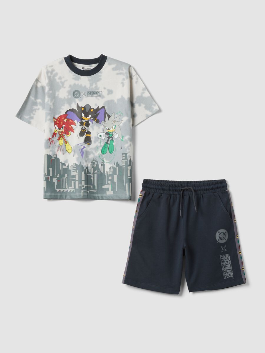 Multicolour Sonic set in pure cotton_0