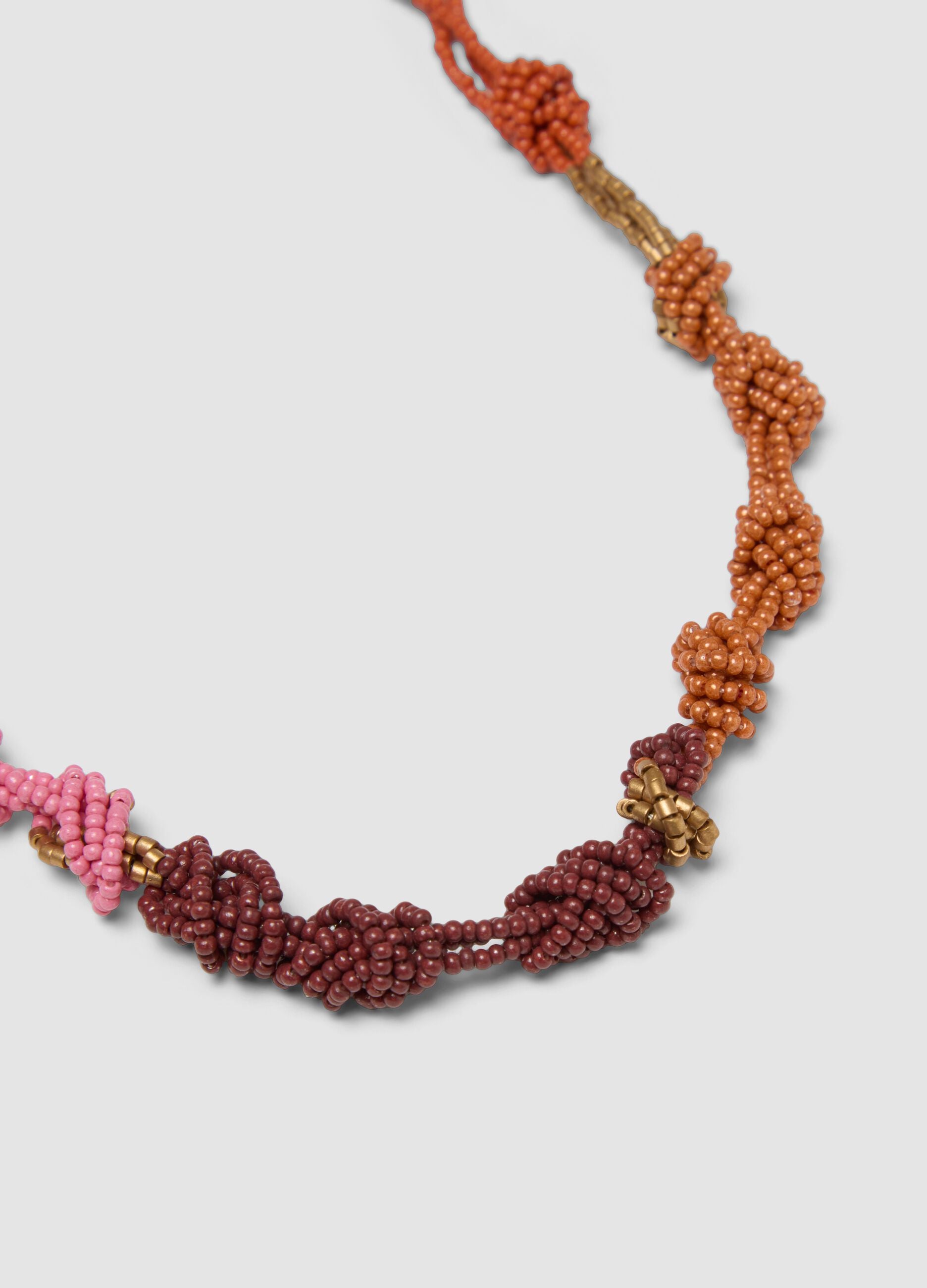 Multicolour beaded necklace