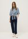 Multicolour striped regular fit pure viscose shirt_1