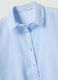 Blue striped pure cotton regular fit shirt_5