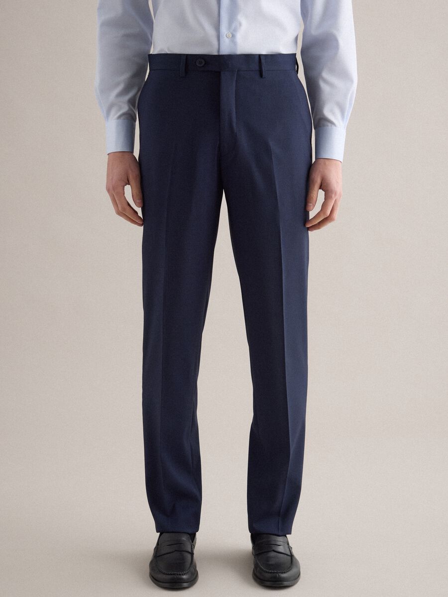 Blue Regular Fit Suit_3