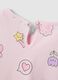 Girls' regular fit pink pure cotton T-shirt with designs_3