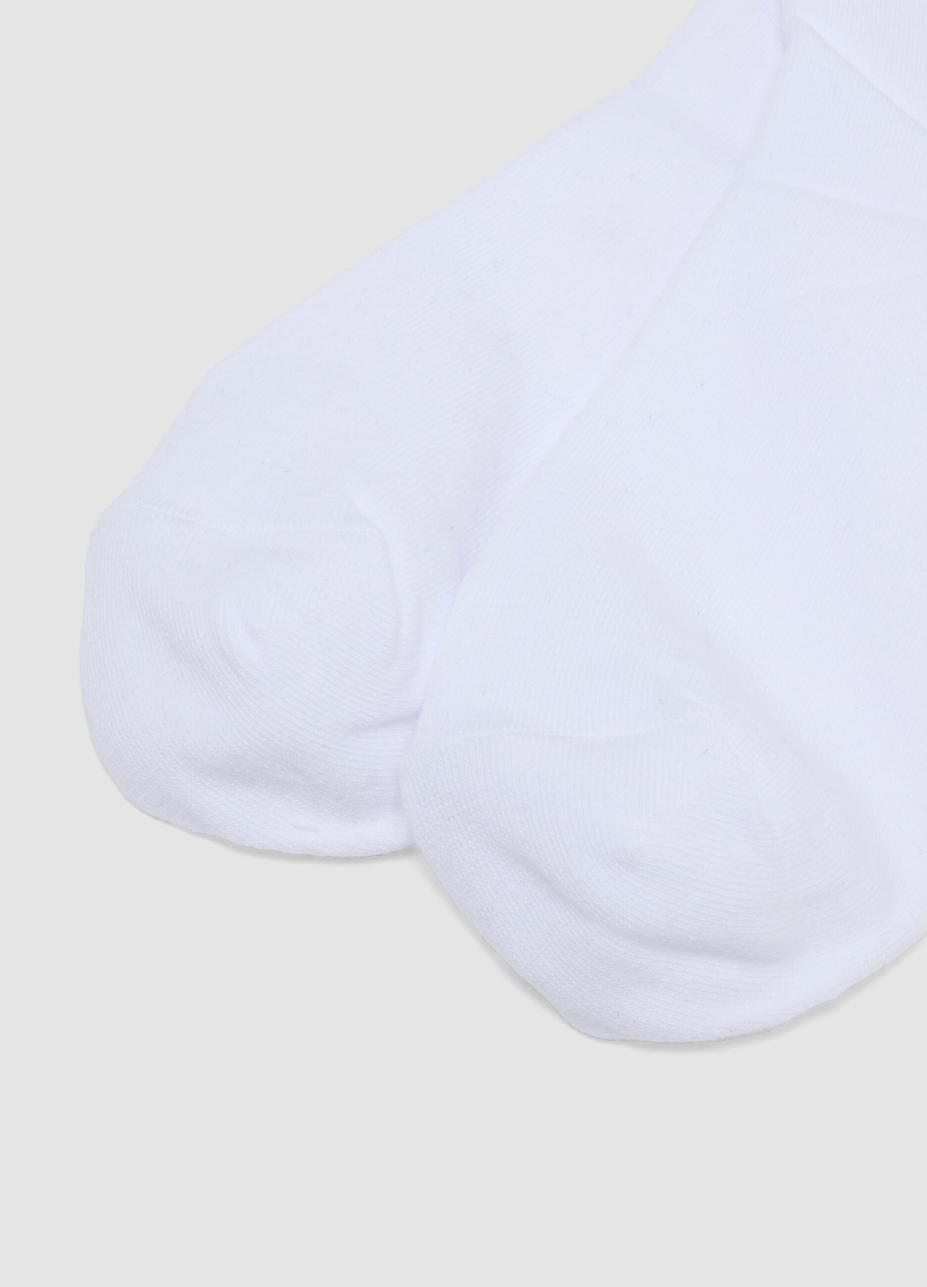 Five-pack of white organic cotton socks