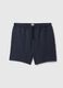 Bermuda joggers in fleece with drawstring_4