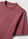 Regular fit red pure cotton short sleeve t-shirt_5