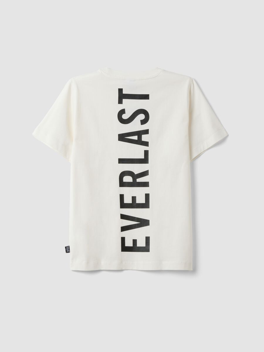 White pure cotton T-shirt with print, regular fit for boys_1