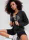 Full-zip sweatshirt with hood and logo embroidery_0