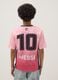 Pink short-sleeved T-shirt with graphic print, regular fit_2
