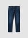 Blue slim-fit stretch cotton jeans_0