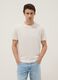 Beige pure cotton regular-fit short-sleeve T-shirt_0