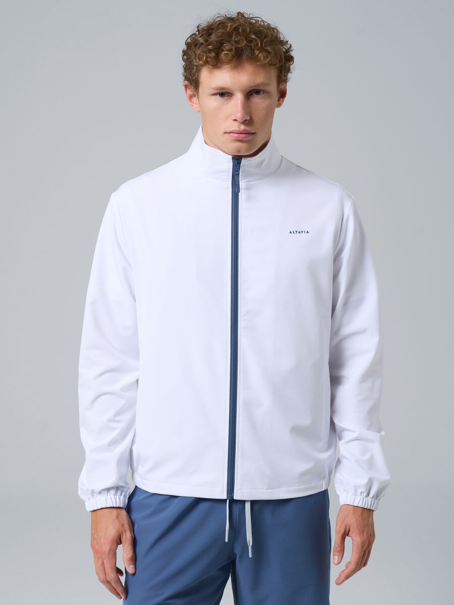 White ALTAVIA COURT sports jacket in stretch fabric_1