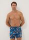 Blue boxer swim shorts with multicolour gradient print_0