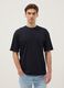 Black pure cotton t-shirt relaxed fit_0