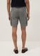 Grey pure cotton regular-fit cargo shorts_3