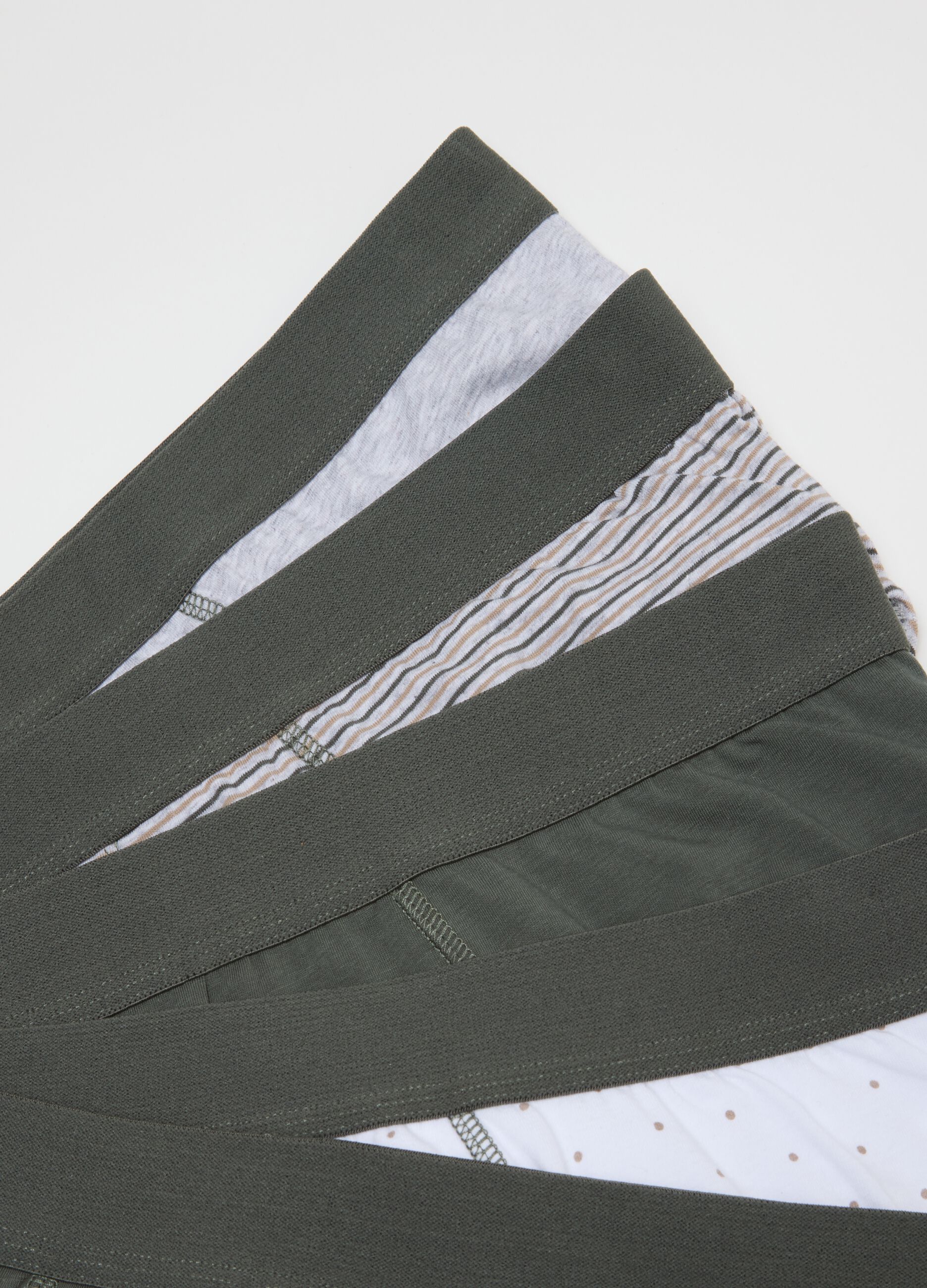 Multipack of regular fit multicolour stretch cotton briefs