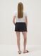 Black pure cotton shorts with elasticated waistband_1