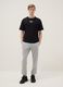 Grey cotton blend joggers regular fit with Everlast logo_0